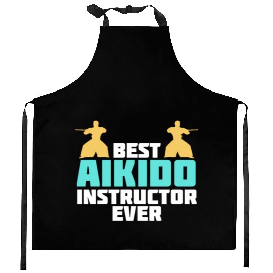 Aikido Instructor Japan Taekwondo Karate Martial Kitchen Aprons