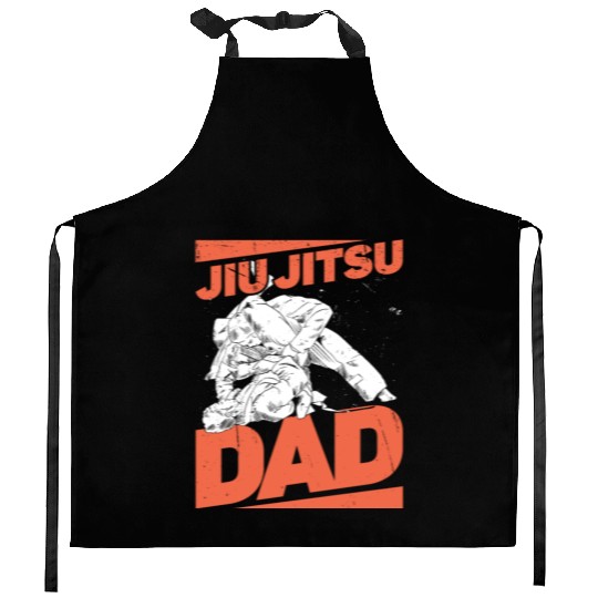 Jiu jitsu dad jujutsu martial arts mma combat Kitchen Aprons