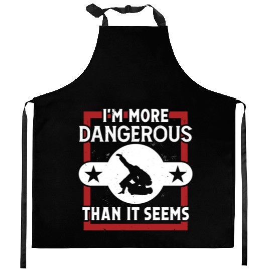 Jiu jitsu more dangerous than it seems jujutsu mma Kitchen Aprons