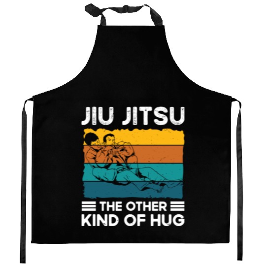 Jiu jitsu other kind of hug jujutsu martial arts Kitchen Aprons
