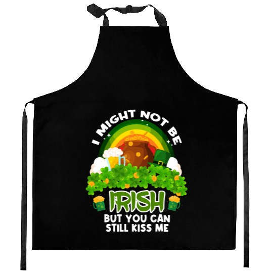 st.patricks, drinking, irish, four, leaf, clover, Kitchen Aprons