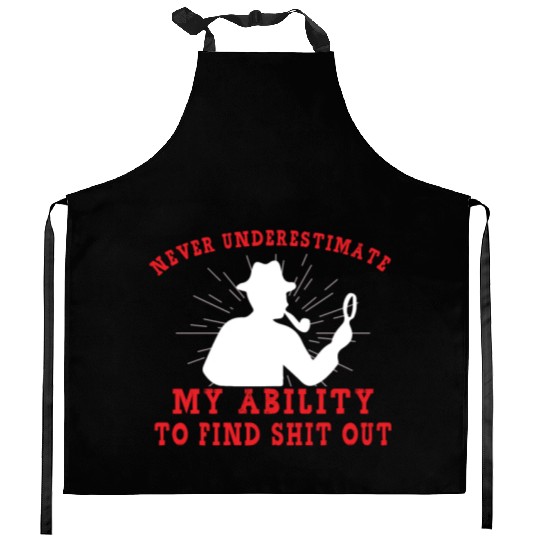 True Crime Murder Spy Crime Interest Gift Idea Kitchen Aprons