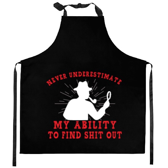 True Crime Murder Spy Crime Interest Gift Idea Kitchen Aprons