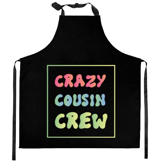 Crazy cousin crew Kitchen Aprons
