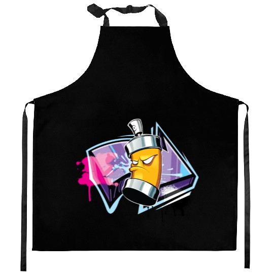 Sprayer Graffiti Street Art Spray Can Kitchen Aprons