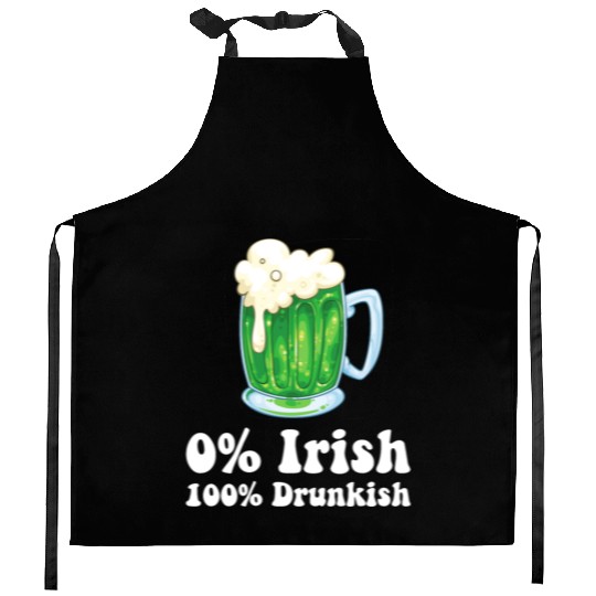 0 Irish Funny St Patricks Day Day Drinking Bar Kitchen Aprons