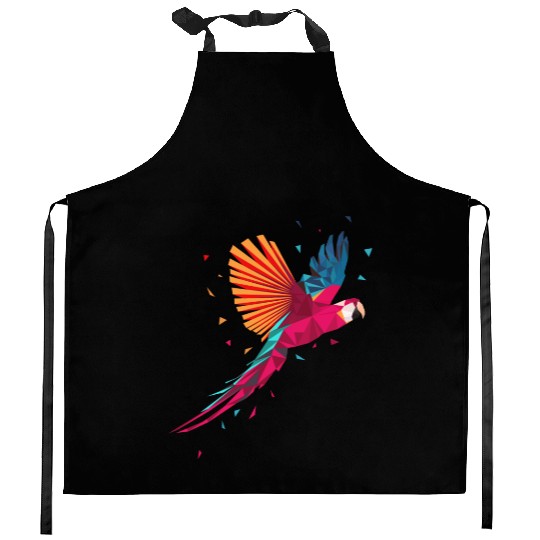 Macaw Parrot Geometric Bird Parakeet Ornitholog Gi Kitchen Aprons