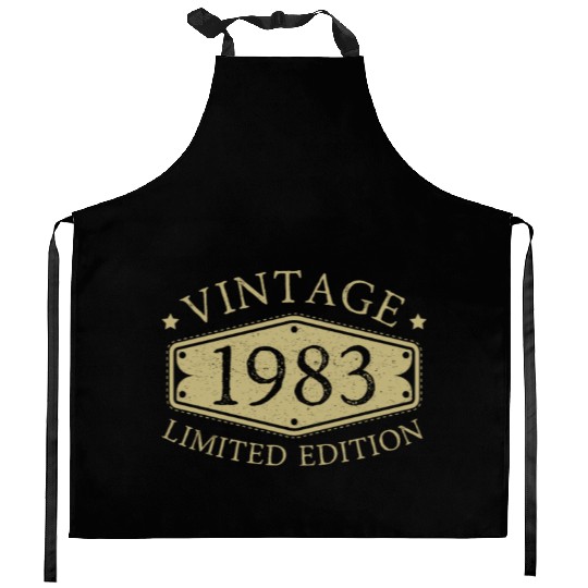 40 Years Vintage 1983 Retro 40th Birthday Kitchen Aprons