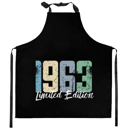 60 Years Vintage 1963 Retro 60th Birthday Kitchen Aprons