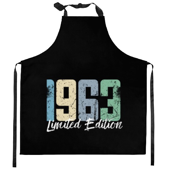 60 Years Vintage 1963 Retro 60th Birthday Kitchen Aprons