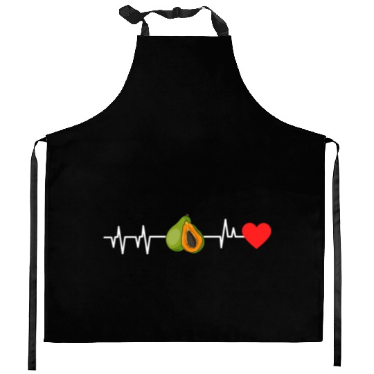 Papaya Heartbeat Kitchen Aprons