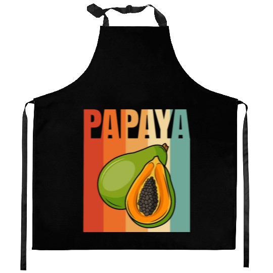 Retro Papaya Kitchen Aprons