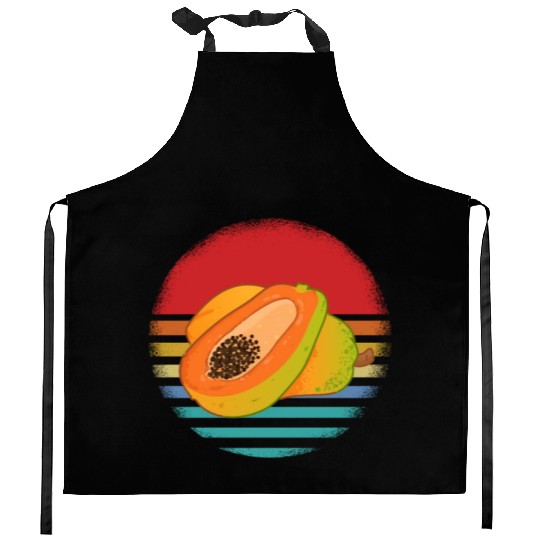 Retro Papaya Kitchen Aprons