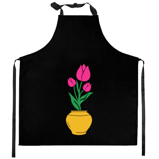 Tulip Gardening Colourful Kitchen Aprons