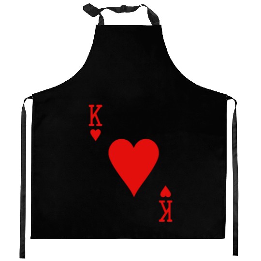 King Of Hearts Matching Couple Saint Valentine's D Kitchen Aprons