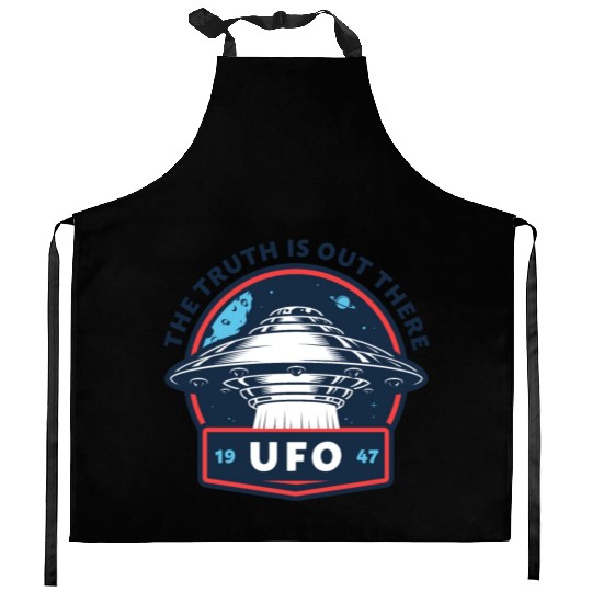 UFO 1947 The Truth Is Out There Kitchen Aprons