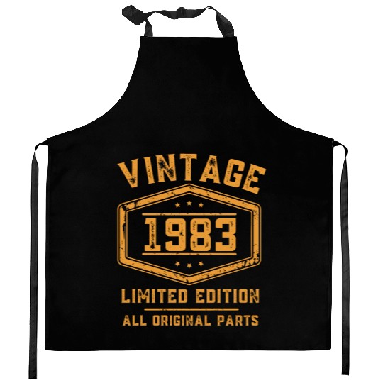 40 Years Vintage 1983 Retro 40th Birthday Kitchen Aprons