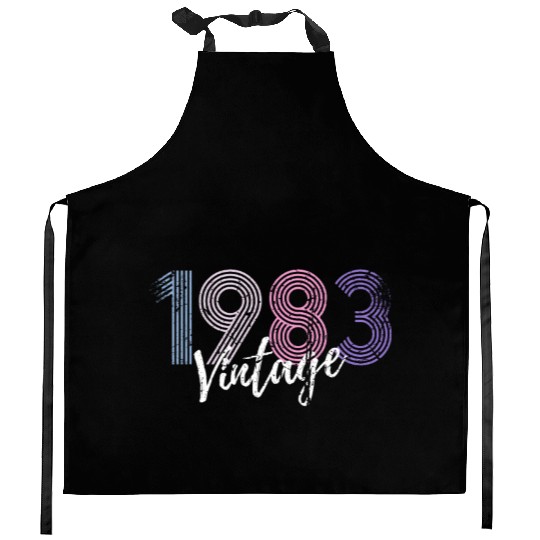 40 Years Vintage 1983 Retro 40th Birthday Kitchen Aprons