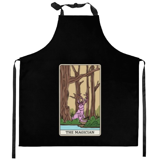 Mythical Creatures Cryptid Tarot Design for Kitchen Aprons
