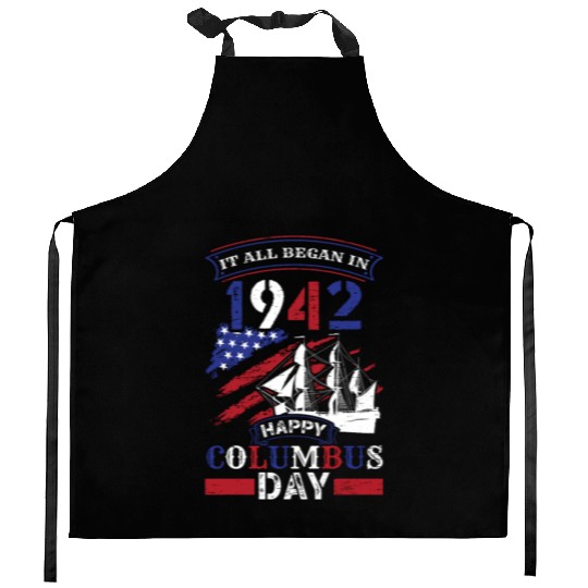 Columbus Day 1942 American Italian Christopher Kitchen Aprons