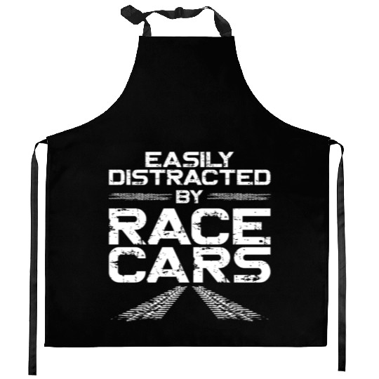 Drag Racing Race Car Vintage Kitchen Aprons