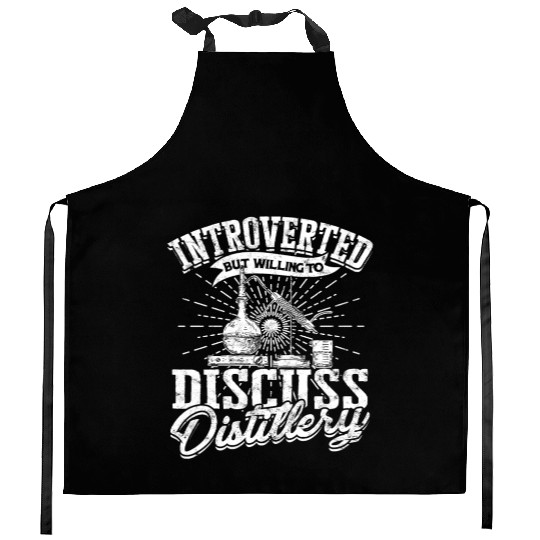 Distilling Whiskey Water Alcohol Distiller Brewery Kitchen Aprons
