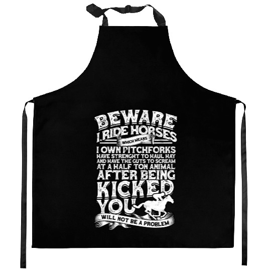 Horse Racing Equestrian Horseback Horse Racer Kitchen Aprons