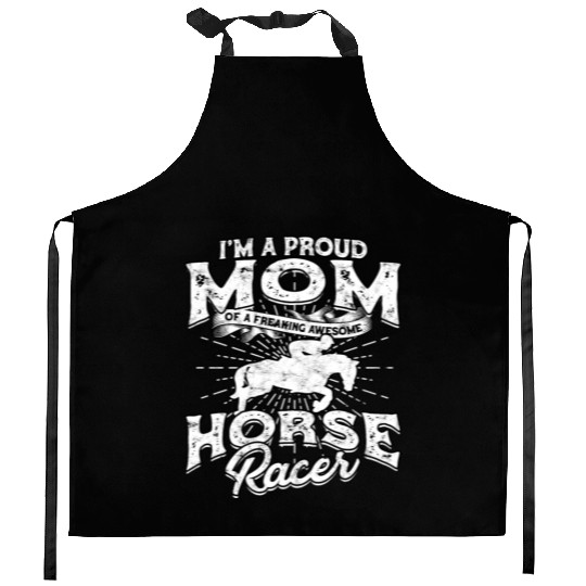 Horse Racing Mom Equestrian Horseback Horse Racer Kitchen Aprons