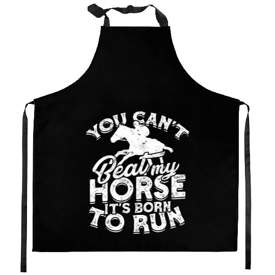 Horse Racing Equestrian Horseback Horse Racer Kitchen Aprons