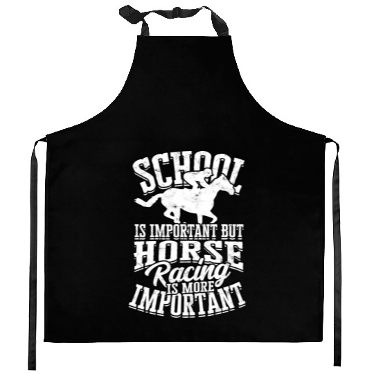 Horse Racing Equestrian Horseback Horse Racer Kitchen Aprons
