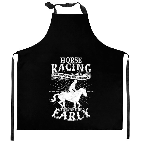Horse Racing Equestrian Horseback Horse Racer Kitchen Aprons