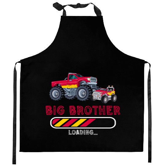 Big brother car monstertruck 2023 Kitchen Aprons