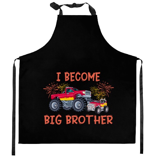Big brother car monstertruck 2023 Kitchen Aprons