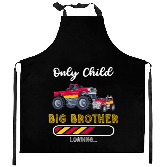 Big brother car monstertruck 2023 Kitchen Aprons