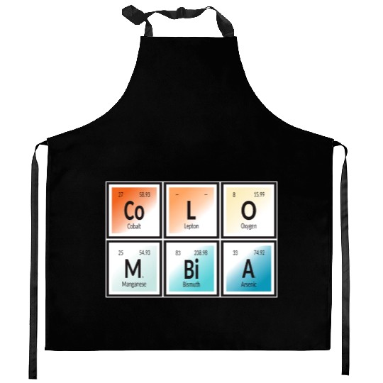 Colombia | Periodic Table of Elements Kitchen Aprons