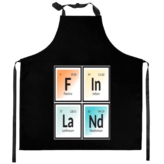 Finland | Periodic Table of Elements Kitchen Aprons