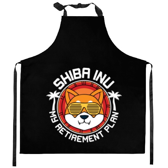 Shiba Inu My Retirement Plan Kitchen Aprons