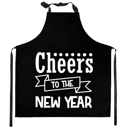 Cheers To The New Year 2023 NYE Party Glasses Kitchen Aprons