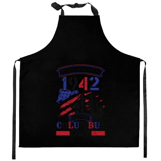 Columbus Day 1942 American Italian Christopher Kitchen Aprons
