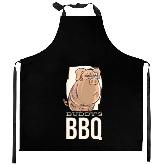 Buddy's BBQ Bacon Pig Buddy's BBQ Bacon Pig inspir Kitchen Aprons