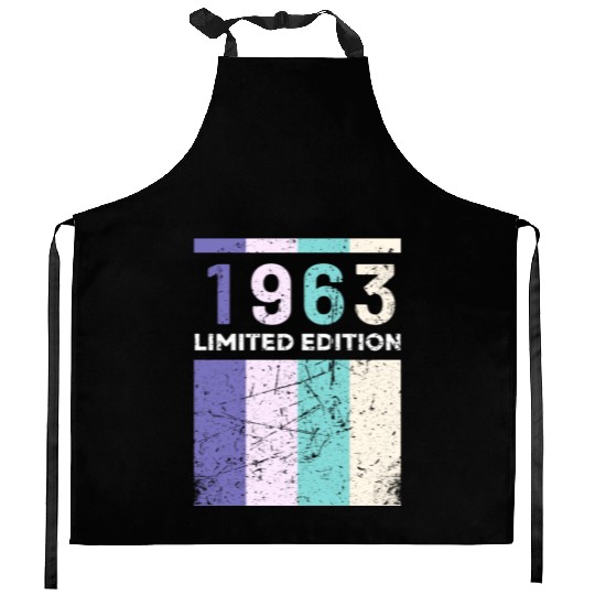 60 Years Vintage 1963 Retro 60th Birthday Kitchen Aprons
