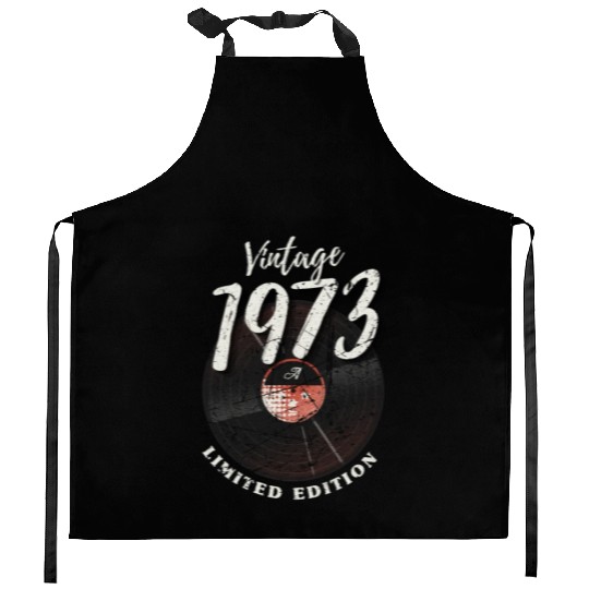 50 Years Vintage 1973 Retro 50th Birthday Kitchen Aprons