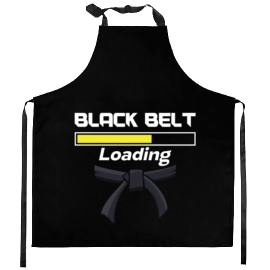 Jiu jitsu black belt loading jujutsu martial arts Kitchen Aprons