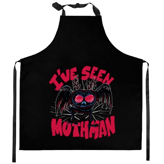 I have seen mothman I have seen mothman inspiratio Kitchen Aprons