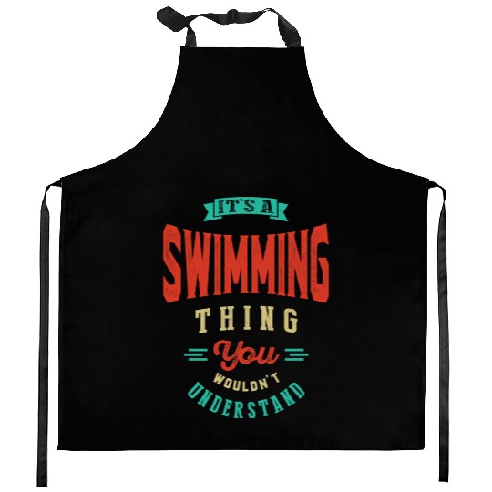 Swimming Thing Sports Kitchen Aprons