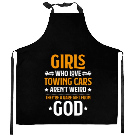 Tow Truck Driver Tow Trucker Towing Service Kitchen Aprons