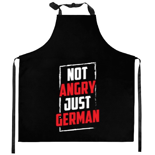Not Angry Just German Teacher Voice Germany Kitchen Aprons