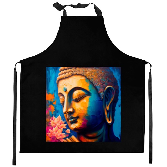 The Flowering Buddha Kitchen Aprons