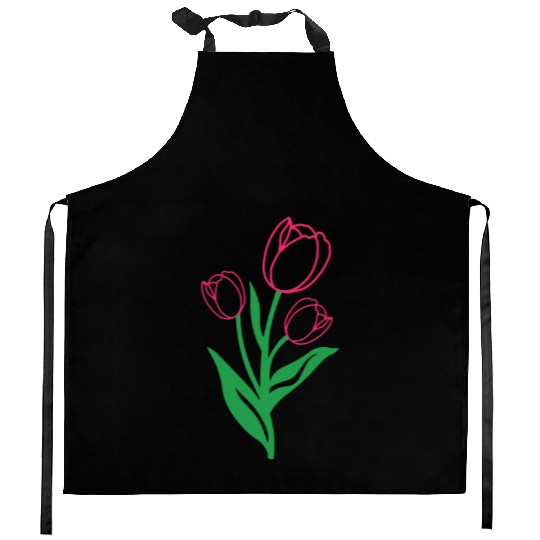 Tulip Gardening Colourful Kitchen Aprons