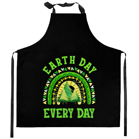 Pine Tree Green Earth Day Shamrock St Patrick Day Kitchen Aprons